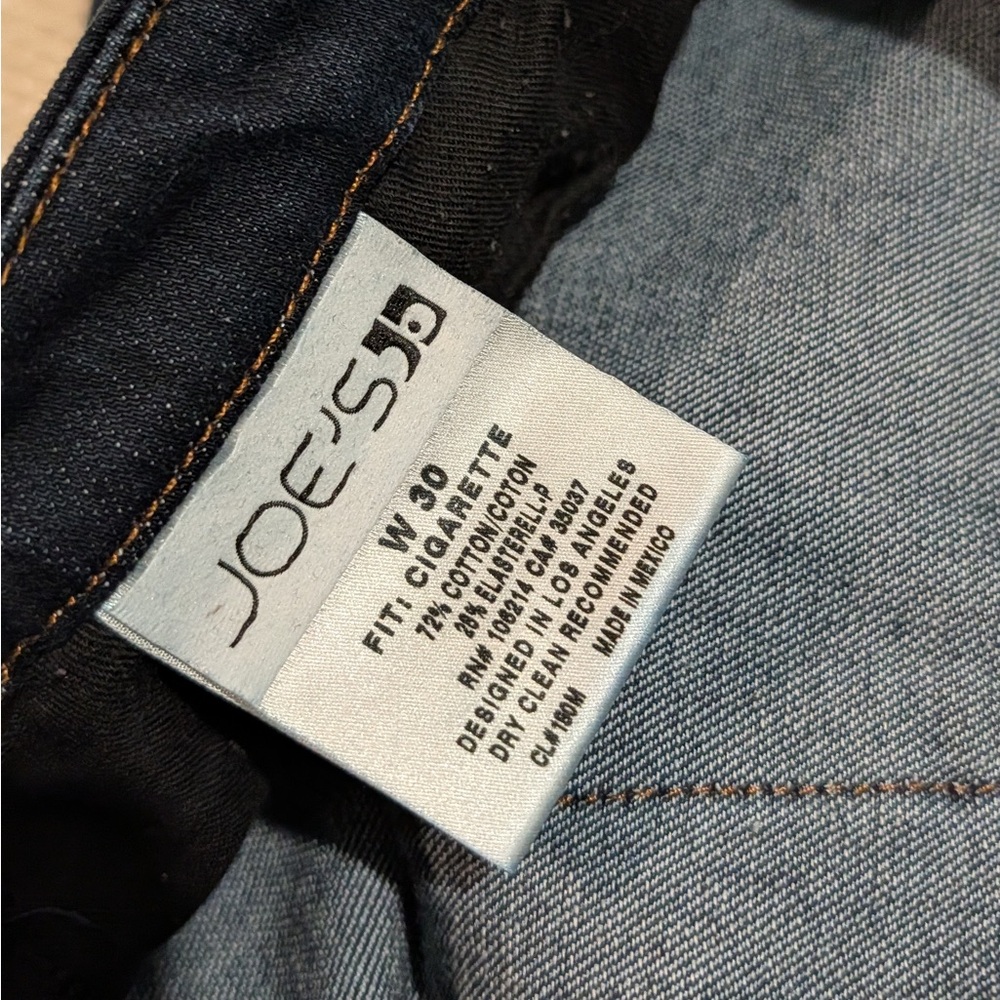 Joe's Jeans Dark Wash Skinny Cigarette Fit Jeans Size 30 - Picture 4 of 4